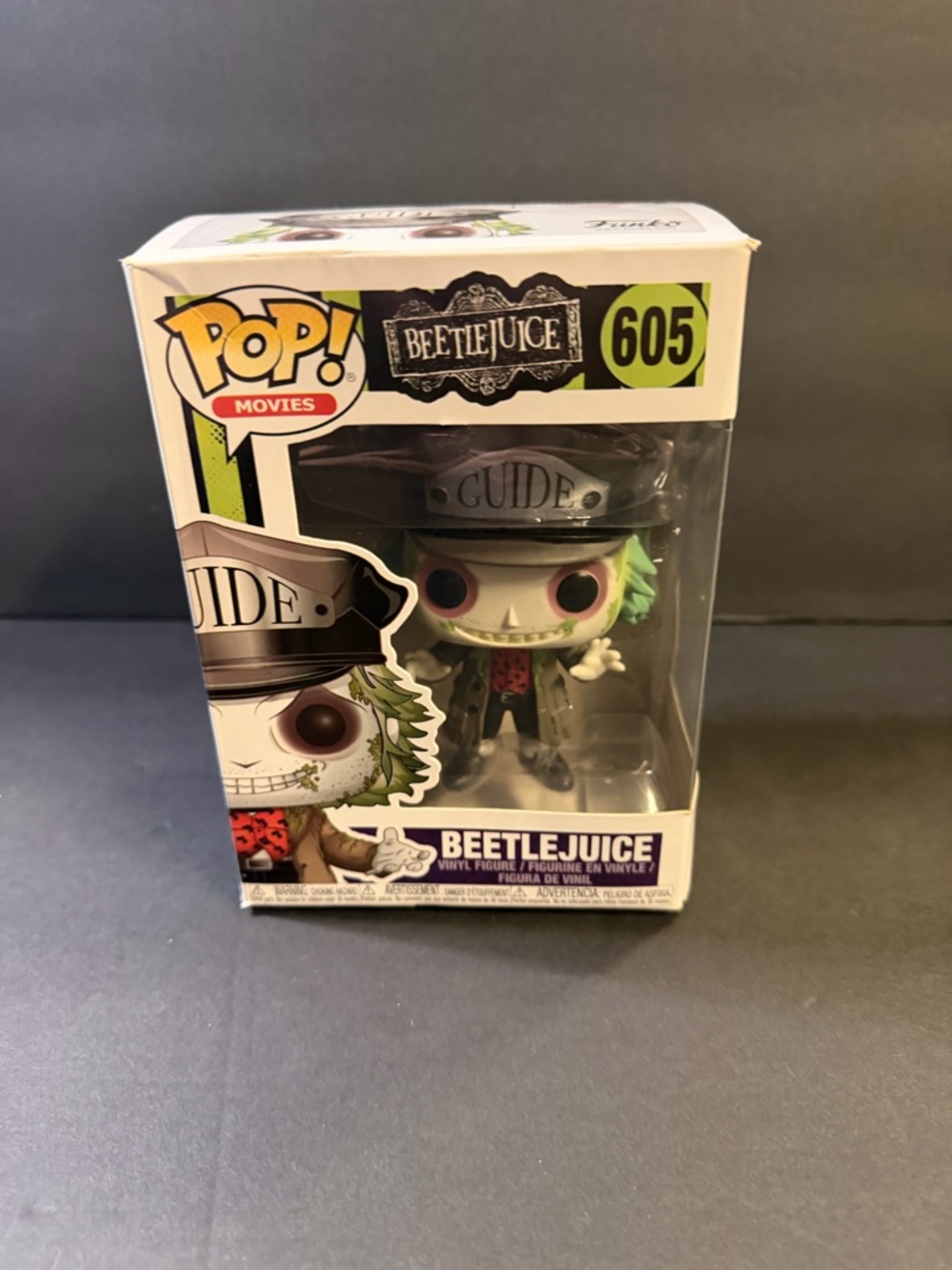 Funko Beetlejuice Pop! Figure with Green Hair and Black Outfit